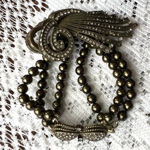Heidi Daus “Irresistibly Yours” EARLY Vintage Art Deco Style bracelet,size small